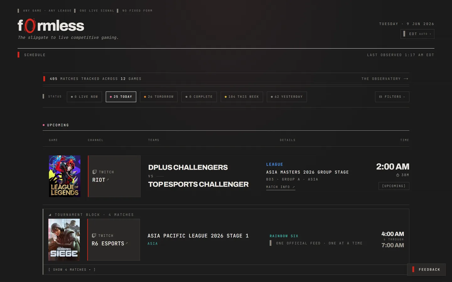 f0rmless — Product · Built & owned, built by Chris Hornak