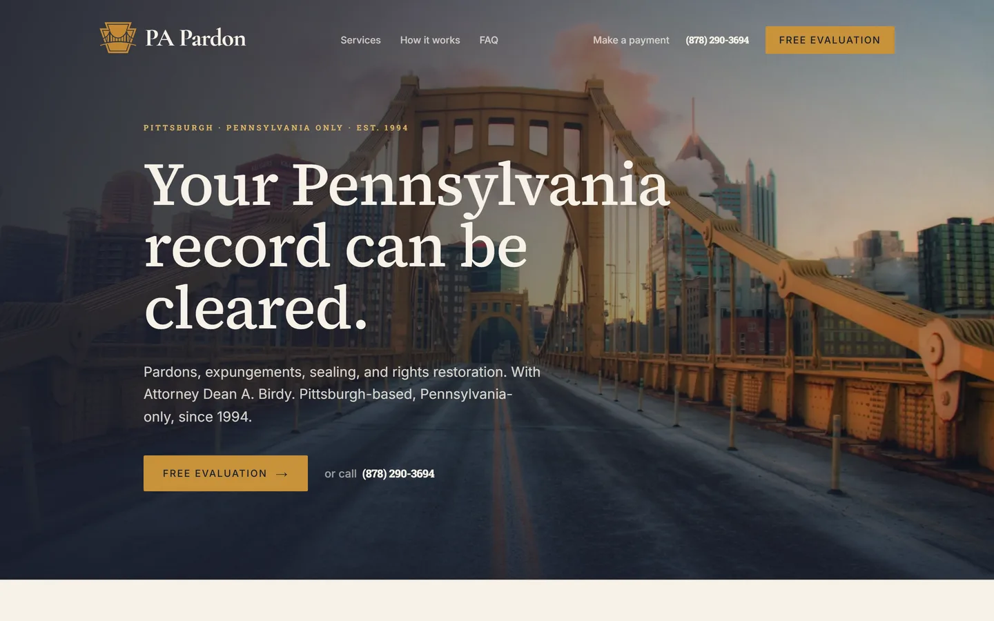 PA Pardon — Law firm · Client, built by Chris Hornak